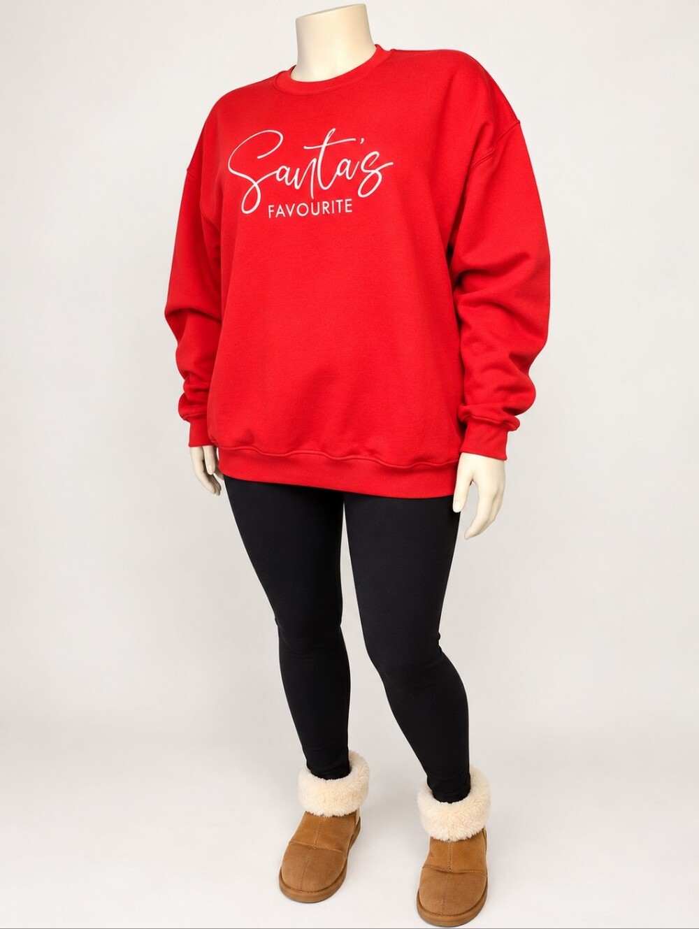 Blonde Ambition Santa’s Favourite Red Christmas Sweatshirt 2XL NWT